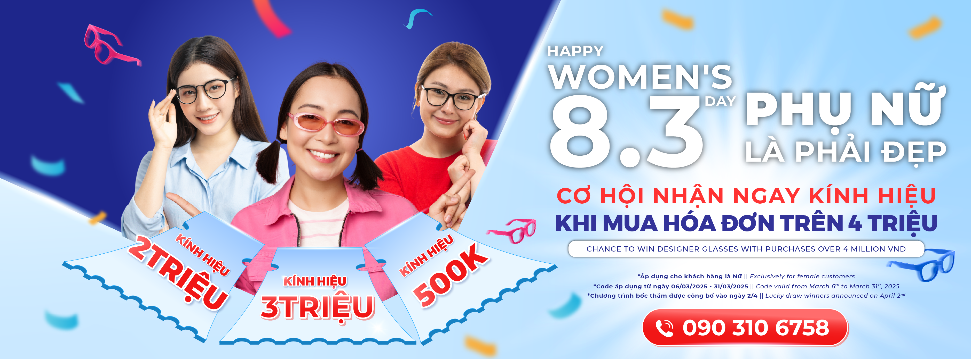 CHÀO MỪNG NGÀY PHỤ NỮ 8/3 - TÔN VINH ĐÔI MẮT XINH